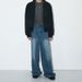 American Retro Baggy Jeans For Men – Washed Blue Wide-Leg Denim Pants, Loose Fit Straight Cut (S-XL)_mkmklike.com