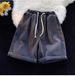 Men's Summer Elastic Waist Jeans Shorts Trendy Loose Casual Handsome Five Points_mkmklike.com