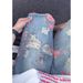 Men's Vintage Rose Print Distressed Denim Shorts – Streetwear Loose Fit 5-Inch Inseam (Blue, S-XXXL)_mkmklike.com