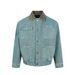 Autumn American Retro Washed Salted Distressed Short Wide Boxy Fit Cleanfit Men's Casual Jacket_mkmklike.com