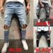 Ripped Slim Fit Men's Jeans European American Style Exclusive Clothing For Men_mkmklike.com