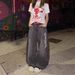American Retro Style Hot Girl Splatter-print Denim Jeans For Women, New Summer High-waisted Loose Slimming Straight_mkmklike.com