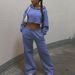 Popular Wo's Fashion Casual Suits On In Europe And America: Long-sleeve Versatile Sweatshirt Sports Set For_mkmklike.com