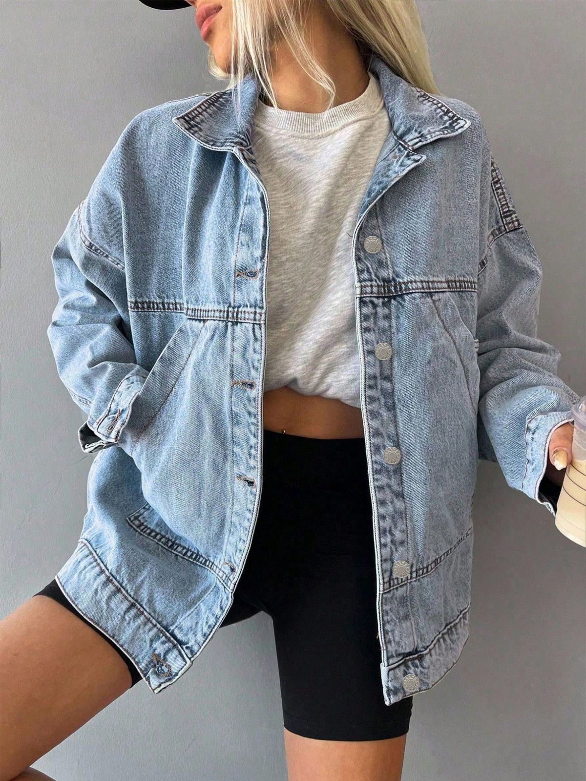 Women's Loose Fit Versatile Denim Jacket New European And American Style Foreign Trade Fashion 2026_mkmklike.com