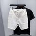 Men's Clothing Rhinestone Embellished Denim Shorts High Street Style New Summer Five Point Pants Summer Style_mkmklike.com