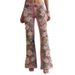 Women's Flared Jeans With 3D Digital Print - Stretchy Polyester Bootcut Pants (S-5XL, Light Blue/Dark Blue/Black/Pink/Colorful Prints)_mkmklike.com