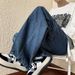 Men's Japanese Style Oversized Wide Leg Jeans Summer Harem Lantern Cargo Pants American Retro Style_mkmklike.com