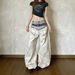 Men Women Wide Leg Trousers Loose Fit Waistband Tie Jeans Summer Design American Street Subculture Digital Print_mkmklike.com