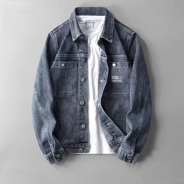Men's Clothing New Spring And Summer Men's Denim Jacket Retro Handsome Korean Jacket Men's Casual Spring And Autumn Style Trendy Denim Jacket_mkmklike.com