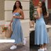 K Women's New Product, Sleeveless Camisole, Slimming And Imitation Denim Dress_mkmklike.com