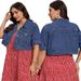Plus Size Women's Denim Short Jacket Spring Summer Outerwear_mkmklike.com