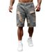 Men's New Style Hip Hop Ripped Denim Shorts Loose Casual Straight Leg Five Point Pants Distressed Summer Cool Trendy_mkmklike.com