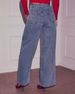 K Love Print Wide Leg Jeans Retro Loose Casual Jeans For Women_mkmklike.com
