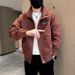 Brand Cool Workwear Autumn Winter Style Trendy Embroidered Jacket 2024 New Men's Casual Solid Color Top_mkmklike.com
