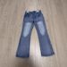 "Men's Vintage Washed Blue Flared Jeans – Parisian-Inspired Dirty Fit | Retro 70s Bell Bottoms | Lost Videotape Wash Effect"_mkmklike.com