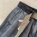 Unisex Retro Washed Denim Shorts Loose Fit Summer Casual Multi Pocket Trendy Street Style Cargo Pants_mkmklike.com