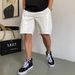 Men's Clothing Summer Casual Handsome White Work Shorts Men's Loose Trendy Brand Mid Length Pants High Street All Match 5 Point Pants_mkmklike.com