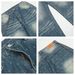 Men's Clothing Retro Washed Cat Whisker Straight Jeans Loose Casual Jeans_mkmklike.com