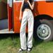 High Waist Straight Leg White Jeans For Women, Flowy Wide Leg Trousers, Stretchy Comfort Fit, Classic Denim Pants, Plus Size Available_mkmklike.com