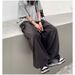 Trendy Men's Straight Leg Jeans Mid Rise Slightly Stretchy Washed Zippers Loose Fitting Stylish Youthful Trousers_mkmklike.com