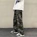 LKTM Men's Camouflage Cargo Jeans Loose Straight Leg Wide Leg Casual Pants Trendy Style For Men And Women_mkmklike.com
