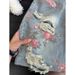 Men's Floral Ripped Jeans Straight Leg Loose Fit Rose Print High Street Style Trendy Cool And Stylish Denim_mkmklike.com