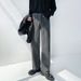 Nordmann Black Gray Jeans Men's Straight Leg Loose New American Retro High Street Versatile Cool Casual Long Pants_mkmklike.com