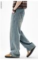 Vintage Streetwear Destroyed Jeans For Men – Oversized Distressed Denim With Knee Rips & Frayed Hem (Relaxed Straight Fit, Unisex Baggy Silhouette)_mkmklike.com