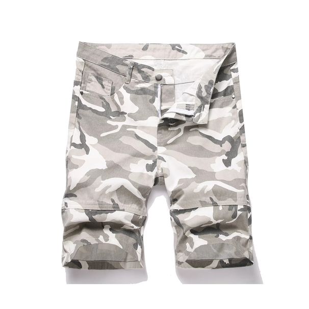 Men's Camouflage Cargo Shorts - Breathable Cotton Summer Casual Shorts For Men, Loose Fit, 5-Inch Inseam, No Stretch_mkmklike.com
