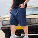 New Denim Shorts Men's Casual Loose Straight Five-point Medium Pants_mkmklike.com