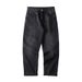 Nordmann Muqiu Clothing | Autumn New Black Washed Jeans Men's Trendy Brand Japanese Style Loose Straight Wide-Leg Pants_mkmklike.com
