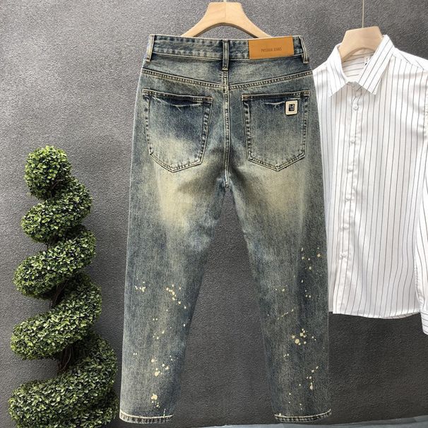 Men's Spring And Summer Loose Straight Pants_mkmklike.com