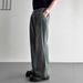 Retro Pleated Jeans Men's Washed And Old Loose Straight Wide-leg Pants_mkmklike.com
