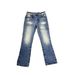 Men's Clothing High End Series! Slightly Flared Trousers Men's Jeans Non Elastic And Smooth Classic Monkey Distressed Washed_mkmklike.com