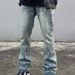 Men's Oversized Distressed Jeans - Korean Style Slim Fit Denim Pants With High Street Casual Aesthetic_mkmklike.com