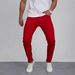 Men's Slim Fit Casual Trousers - Stretch Comfort, Solid Color, Versatile For Office & Daily Wear (Black/White/Gray, S-XXL)_mkmklike.com