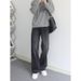 Nordmann American Retro Black Gray Jeans Men Loose Straight Casual Autumn Winter Trendy High Street Wide Leg Long Pants_mkmklike.com