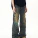 Men's Clothing Stitching Straight Loose Jeans Spring And Autumn High Street Trousers_mkmklike.com