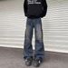 Men's Oversized Cargo Jeans With Pockets American High Street Style Loose Wide Leg Trousers Trendy Paratrooper Casual Autumn Wear_mkmklike.com