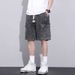 Men's Clothing Workwear Denim Shorts Men's Summer Thin Fashion Loose Retro High Street Five Point Pants_mkmklike.com