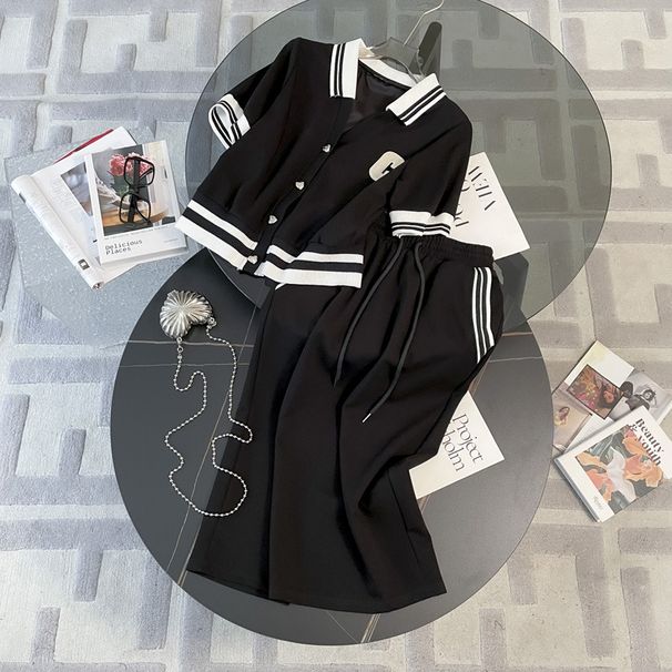 Women's Clothing celebrity casual short sports suit for women summer new style high fashion short sleeved temperament skirt two piece suit_mkmklike.com