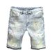 Men's Clothing Straight Ripped Denim Shorts Summer Loose Pants Casual Shorts Price Control_mkmklike.com