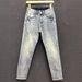Men's Clothing Slim Fit Jeans Trendy Summer Rhinestone Embellishments Distressed Details Light Color New Style_mkmklike.com