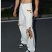 Men's Clothing Heavy Dirty Ink Splashed Digital Printed Straight Jeans For Men And Women Wide Leg Drape Washed Distressed Flared Trousers_mkmklike.com