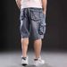 Men's Clothing Summer Fashion Functional Straight Cargo Shorts For Men Design Trendy Brand Outdoor Sports Five Point Jeans Men's Wear_mkmklike.com