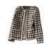 Women's Clothing Wool tweed jacket spring and autumn short style fashionable_mkmklike.com