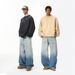 Men's Distressed Faded Wide-Leg Jeans | Vintage Streetwear Denim Pants For Casual Wear_mkmklike.com
