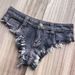 Trendy Girl Closet Denim Skinny Slimming Women's Nightclub Pole Dance Private Photo Low Waist Ultra Short European And American Sexy Hot_mkmklike.com