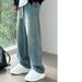 Men's Clothing Autumn Soft Jeans Men And Women Trend Elastic Versatile Loose Casual American High Street Retro Drape Straight Pants Trend_mkmklike.com