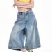 Women's Clothing Seven Point Wide Leg Jeans For Women Spring And Summer New High Waist Loose Slim Short Pants_mkmklike.com